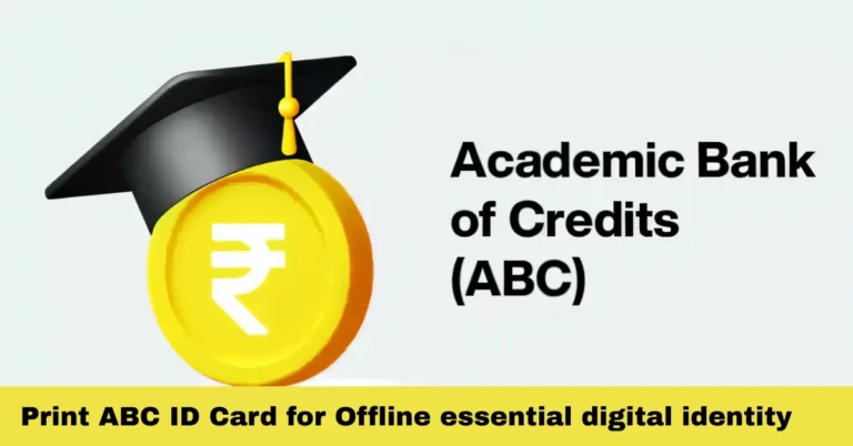 Print ABC ID Card for Offline essential digital identity